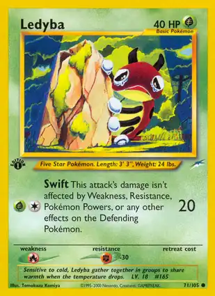 Ledyba 71/105 Neo Destiny 1st Edition