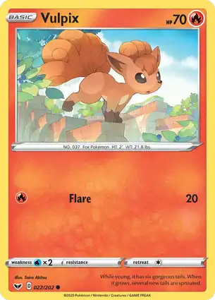 Vulpix 022/202 Sword & Shield