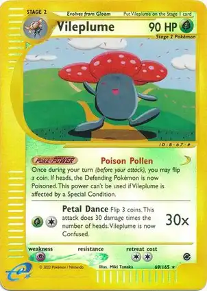 Vileplume 69/165 Expedition Base Set