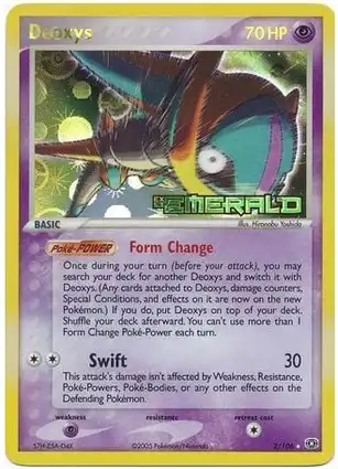 Deoxys 2/106 EX Emerald