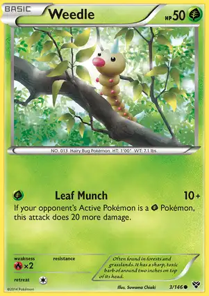 Weedle 3/146 XY