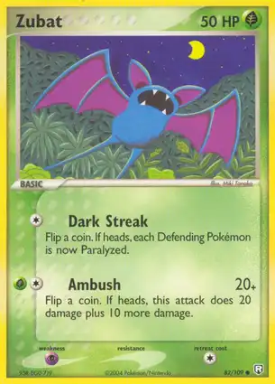 Zubat 82/109 EX Team Rocket Returns