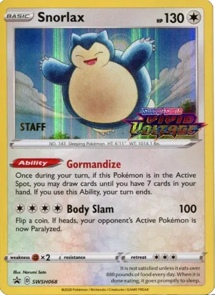 Snorlax SWSH068 Sword & Shield Promos