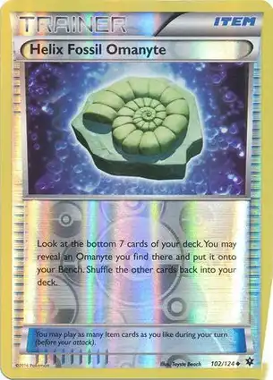 Helix Fossil Omanyte 102/124 Fates Collide