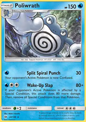 Poliwrath 32/149 Sun & Moon