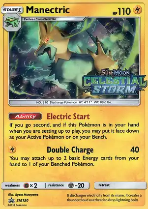 Manectric SM130 Sun & Moon Promos