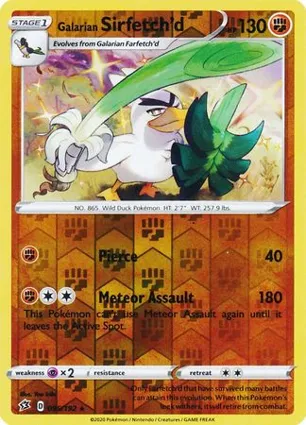Galarian Sirfetch'd 095/192 Rebel Clash