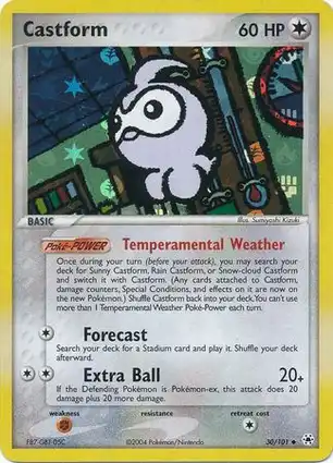 Castform 30/101 EX Hidden Legends