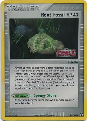 Root Fossil 86/108 EX Power Keepers