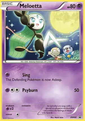 Meloetta BW68 Black & White Promos