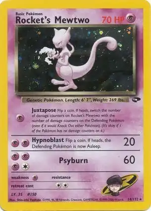 Rocket's Mewtwo 14/132 Gym Challenge