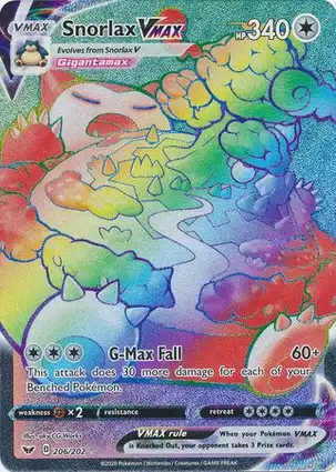 Snorlax VMAX 206/202 Sword & Shield
