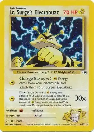 Lt. Surge's Electabuzz 6/132 Gym Heroes