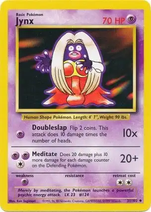 Jynx 31/102 Base Set Unlimited