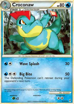 Croconaw 41/95 Call of Legends