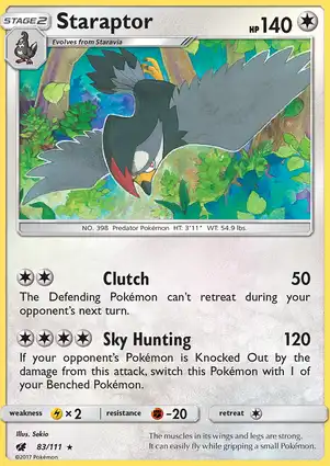 Staraptor 83/111 Crimson Invasion