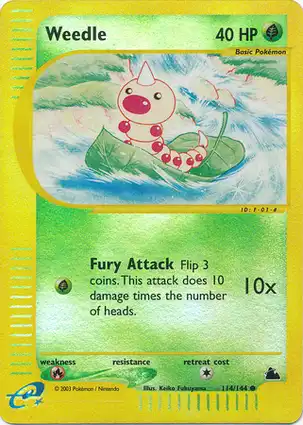 Weedle 114/144 Skyridge