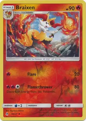 Braixen 16/131 Forbidden Light