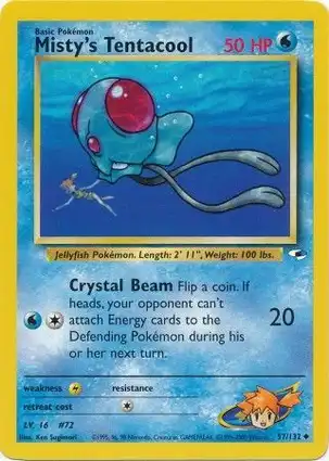 Misty's Tentacool 57/132 Gym Heroes