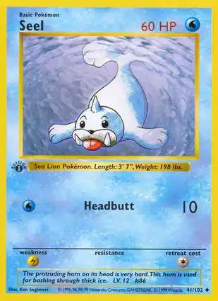 Seel 41/102 Base Set 1st Edition