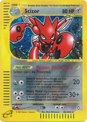 Scizor H21/H32 Aquapolis