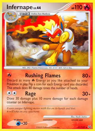 Infernape 31/127 Platinum