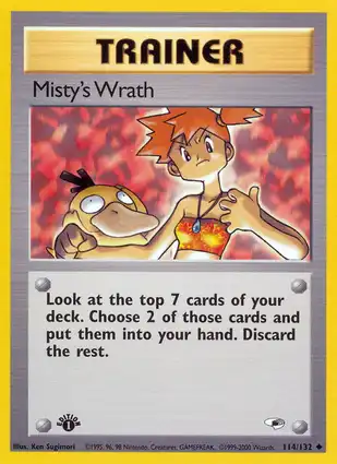 Misty's Wrath 114/132 Gym Heroes 1st Edition