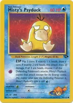 Misty's Psyduck 90/132 Gym Challenge