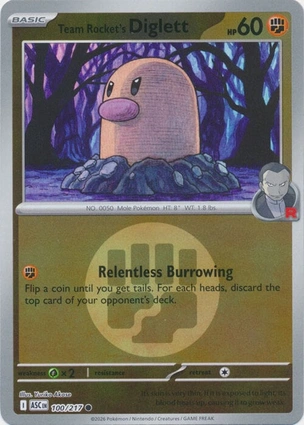Team Rocket's Diglett 100/217 Ascended Heroes