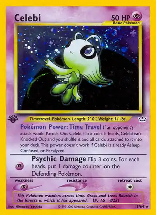 Celebi 3/64 Neo Revelation 1st Edition