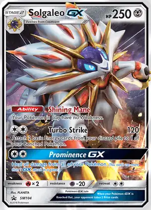 Solgaleo GX SM104 Sun & Moon Promos