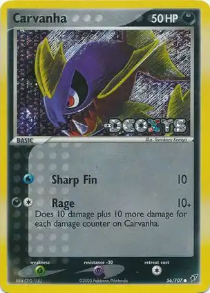 Carvanha 56/107 EX Deoxys