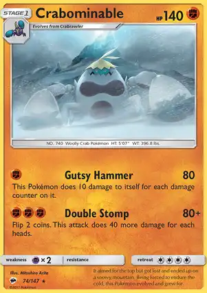 Crabominable 74/147 Burning Shadows