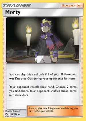 Morty 186/214 Lost Thunder