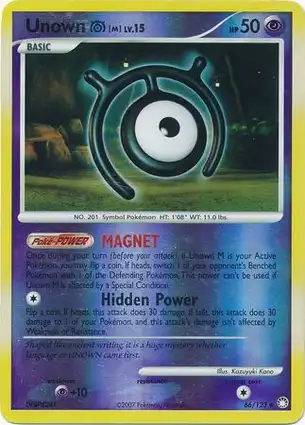Unown M 66/123 Mysterious Treasures