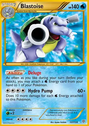 Blastoise 137/135 Plasma Storm