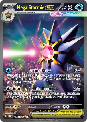 Mega Starmie ex 118/088 Perfect Order