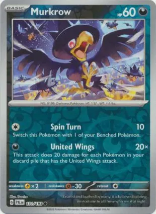 Murkrow 131/193 Paldea Evolved