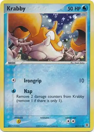 Krabby 66/112 EX FireRed & LeafGreen