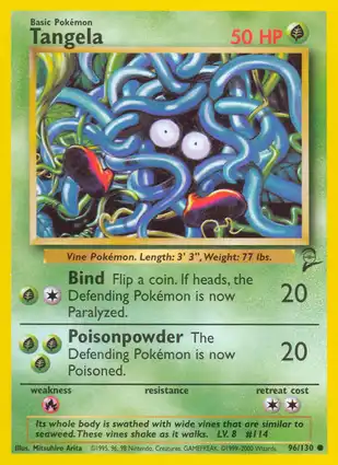 Tangela 96/130 Base Set 2