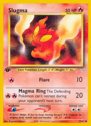 Slugma 53/64 Neo Revelation 1st Edition