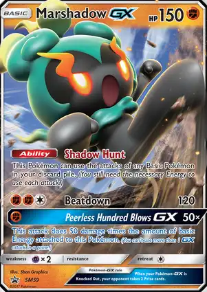 Marshadow GX SM59 Sun & Moon Promos