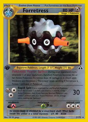 Forretress 21/75 Neo Discovery 1st Edition