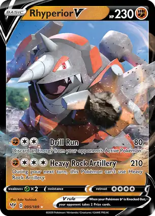 Rhyperior V 095/189 Darkness Ablaze