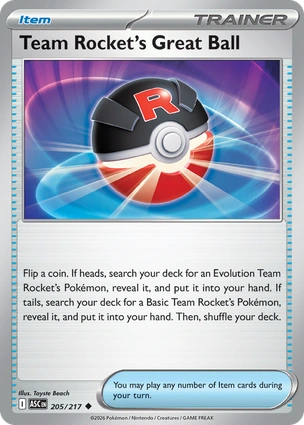 Team Rocket's Great Ball 205/217 Ascended Heroes