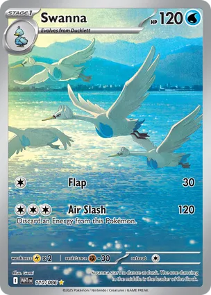 Swanna 110/086 White Flare