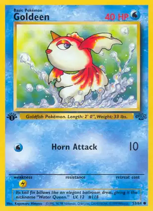 Goldeen 53/64 Jungle 1st Edition