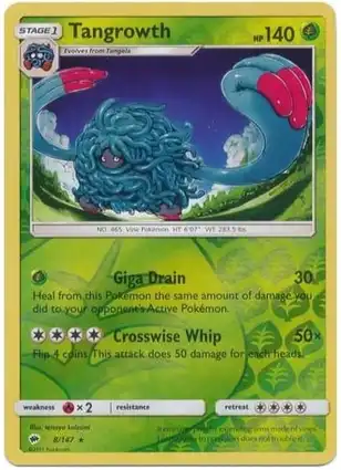 Tangrowth 8/147 Burning Shadows