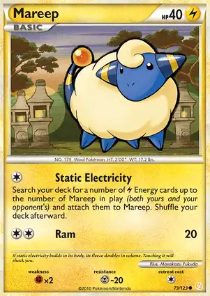 Mareep 73/123 HeartGold & SoulSilver