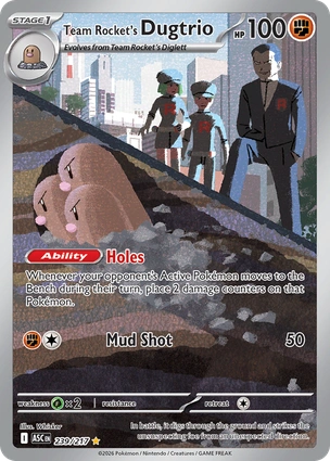 Team Rocket's Dugtrio 239/217 Ascended Heroes